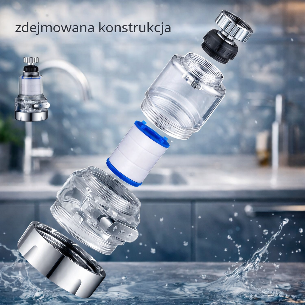 AquaTap 360 – Filtr do kranu oczyszczający wodę